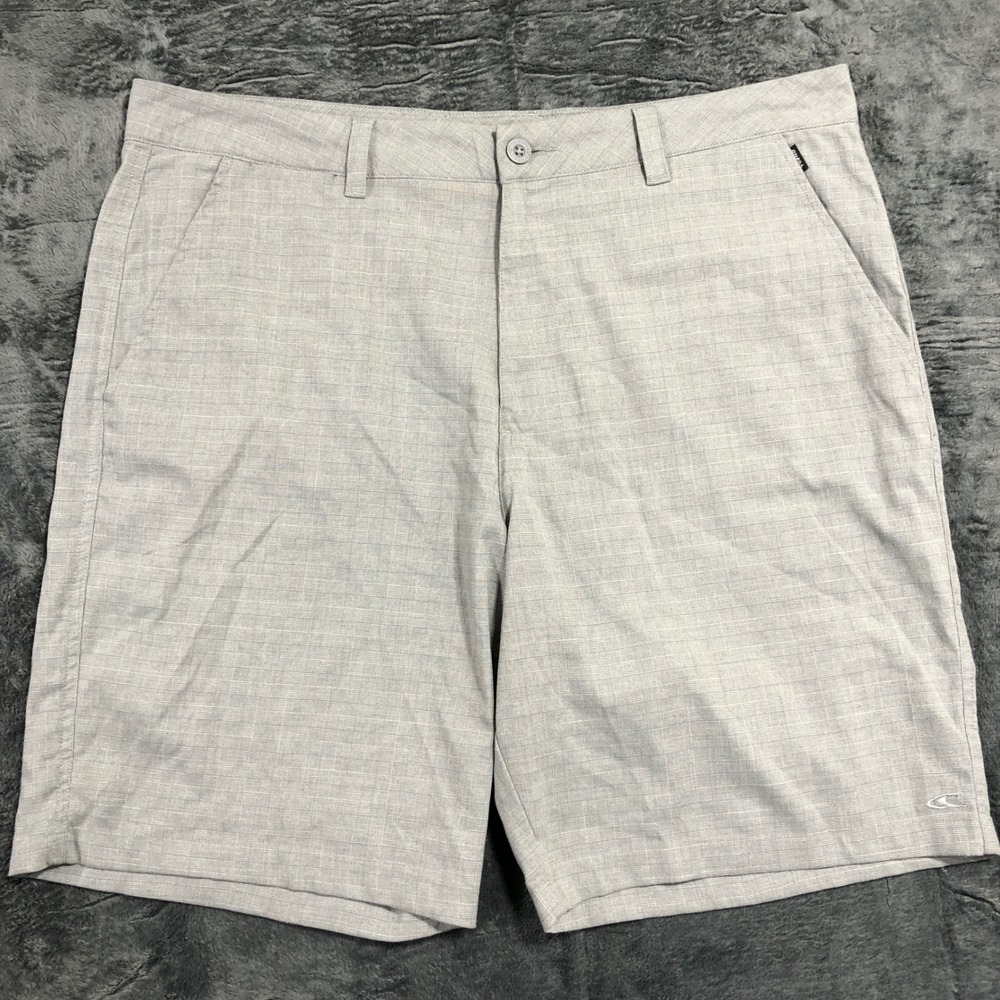 O'Neill Hybrid Walk Shorts Mens 40‎ Light Grey Textured A0058011PS